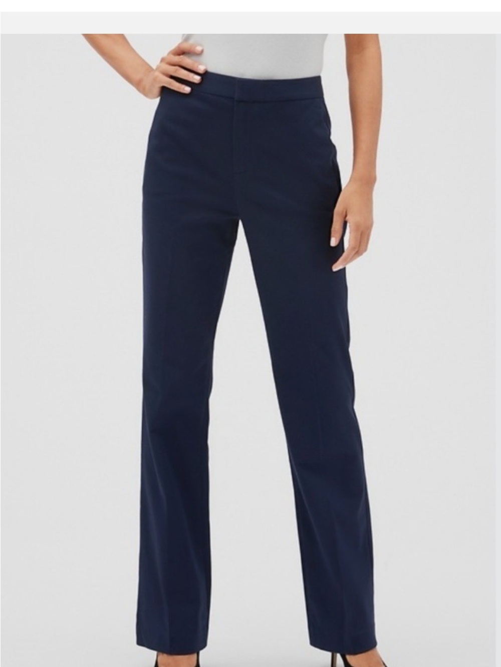 GAP Navy Blue High Rise Slim Boot Cut Pants 4 Petite